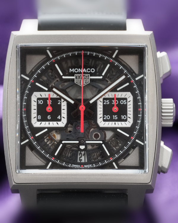 2024 Tag Heuer Monaco 39MM Skeleton Dial Rubber Strap (CBL2183.FT6236)