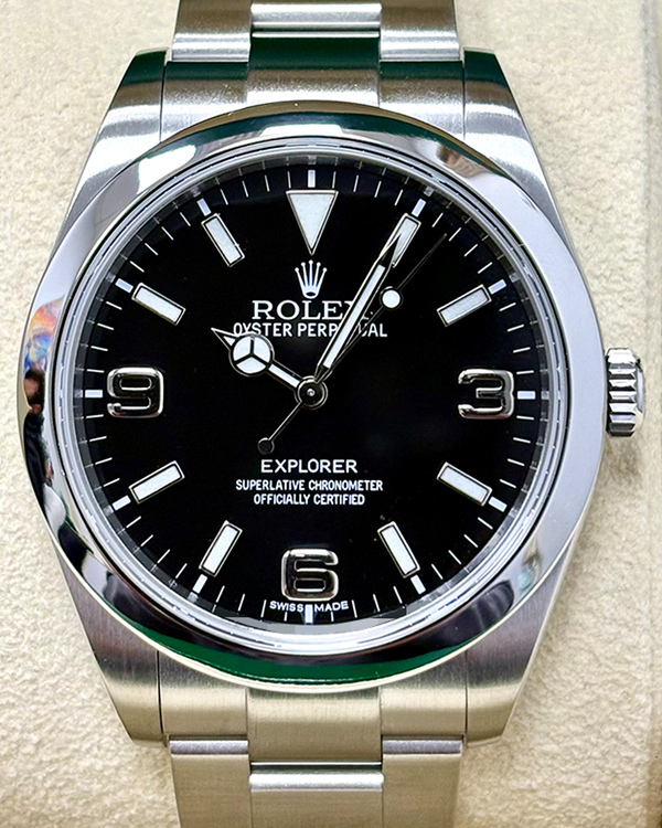 Rolex Explorer 39MM Black Dial Oyster Bracelet (214270)
