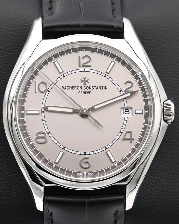 No Reserve - 2019 Vacheron Constantin Fiftysix 40MM Silver Dial Leather Strap (4600E/000A-B442)