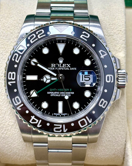 Rolex GMT-Master II 40MM Black Dial Oyster Bracelet (116710LN)