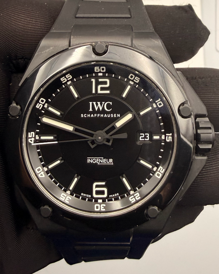2014 IWC Schaffhausen Ingenieur "AMG" 46MM Black Dial Rubber Strap (IW322503)