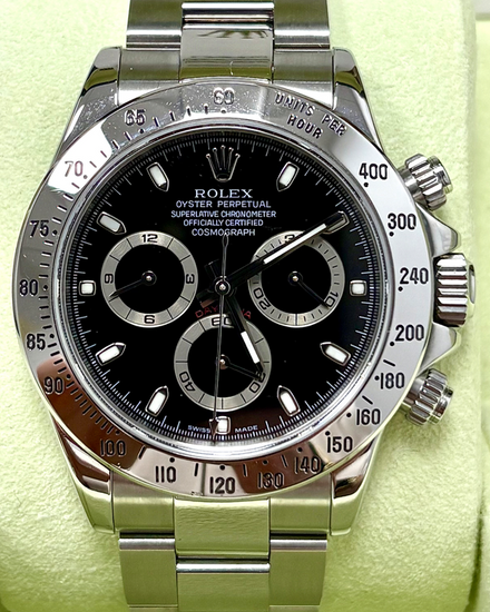 2005 Rolex Cosmograph Daytona 40MM Black Dial Oyster Bracelet (116520)