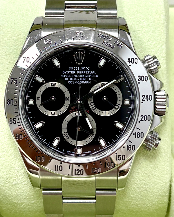 2005 Rolex Cosmograph Daytona 40MM Black Dial Oyster Bracelet (116520)
