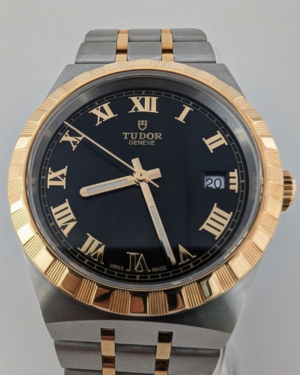 2021 Tudor Royal 38MM Black Dial Two-Tone Bracelet (28503)