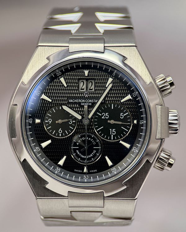 2011 Vacheron Constantin Overseas Chronograph 42MM Black Dial Steel Bracelet (49150/B01A-9097)