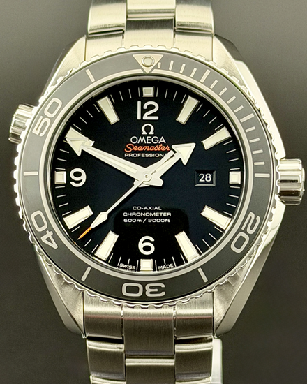 2016 Omega Seamaster Planet Ocean 600M 37.5MM Black Dial Steel Bracelet (232.30.38.20.01.001)