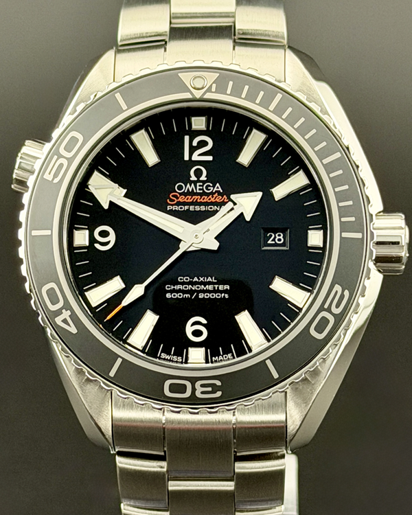 2016 Omega Seamaster Planet Ocean 600M 37.5MM Black Dial Steel Bracelet (232.30.38.20.01.001)