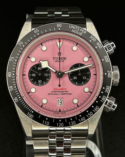 2025 Tudor Black Bay Chrono "Flamingo" 41MM Pink Dial Steel Bracelet (79360N)