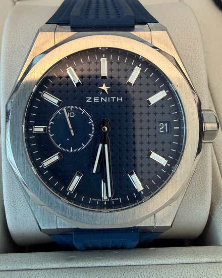No Reserve - 2022 Zenith Defy Skyline 41MM Blue Dial Rubber Strap (03.9300.3620/51.I001)