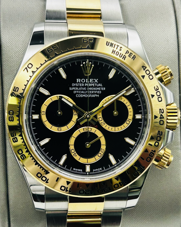 2024 Rolex Cosmograph Daytona 40MM Black Dial Two-Tone Oyster Bracelet (126503)