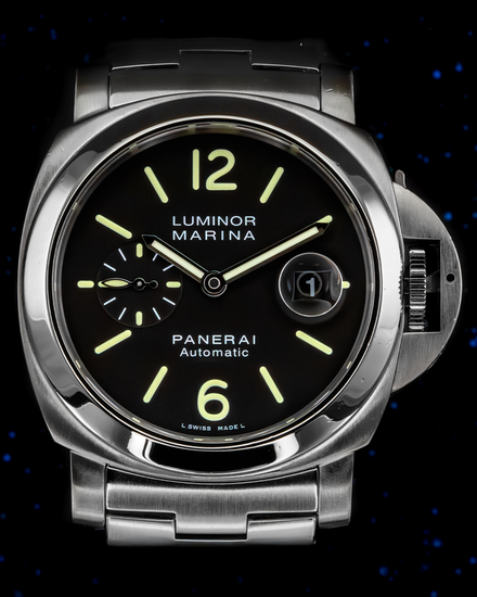 2017 Panerai Luminor Marina L.E. 44MM Black Dial Steel Bracelet (PAM00299)