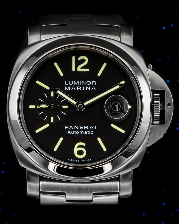 2017 Panerai Luminor Marina L.E. 44MM Black Dial Steel Bracelet (PAM00299)