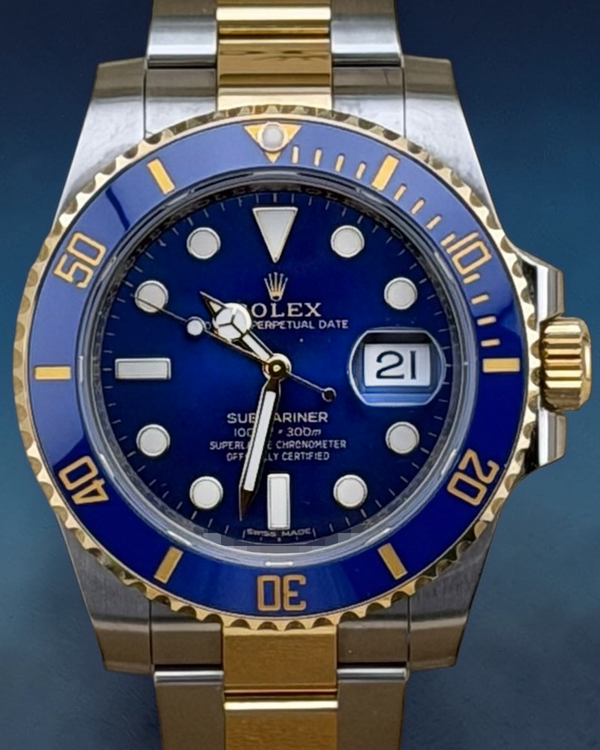 2018 Rolex Submariner Date "Bluesy" 40MM Blue Dial Two-Tone Oyster Bracelet (116613LB)