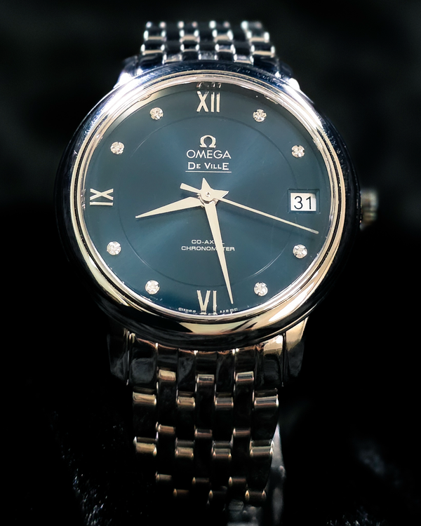 2020 Omega De Ville Prestige 32.7MM Blue Dial Steel Bracelet (424.10.33.20.53.001)