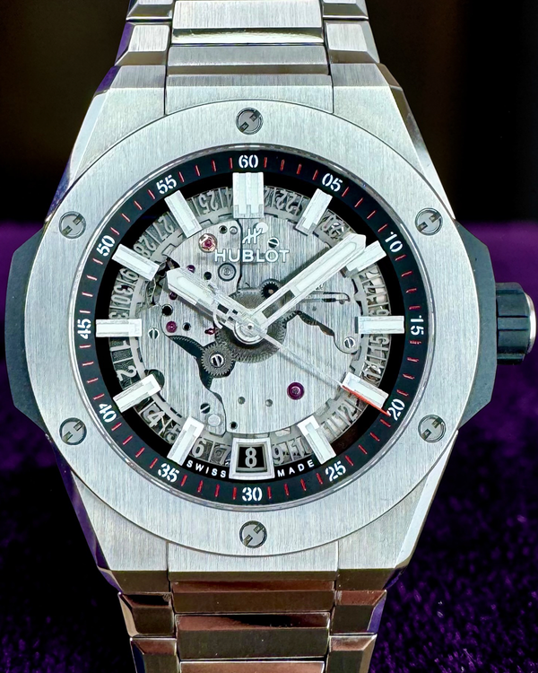 2023 Hublot Big Bang Integrated 40MM Skeleton Dial Titanium Bracelet (456.NX.0170.NX)