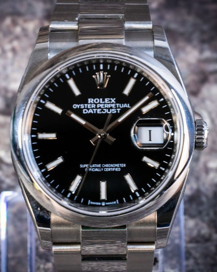 2025 Rolex Datejust 36MM Black Dial Oyster Bracelet (126200)