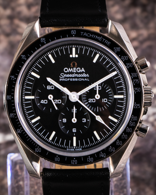 2023 Omega Speedmaster Professional Moonwatch 42MM Black Dial Leather Strap (310.30.42.50.01.002)