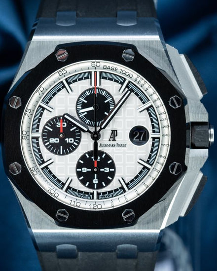 2013 Audemars Piguet Royal Oak Offshore Chronograph 44MM White Dial Rubber Strap (26400SO.OO.A002CA.01)