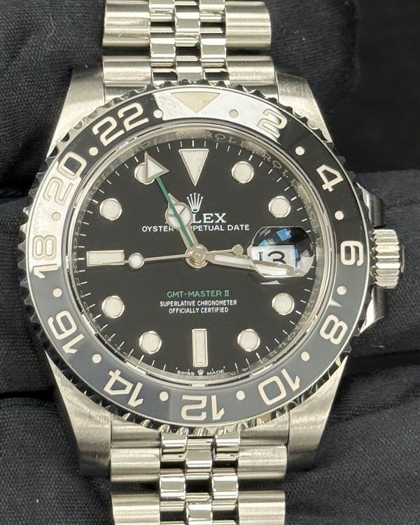 2025 Rolex GMT-Master II "Bruce Wayne" 40MM Black Dial Jubilee Bracelet (126710GRNR)