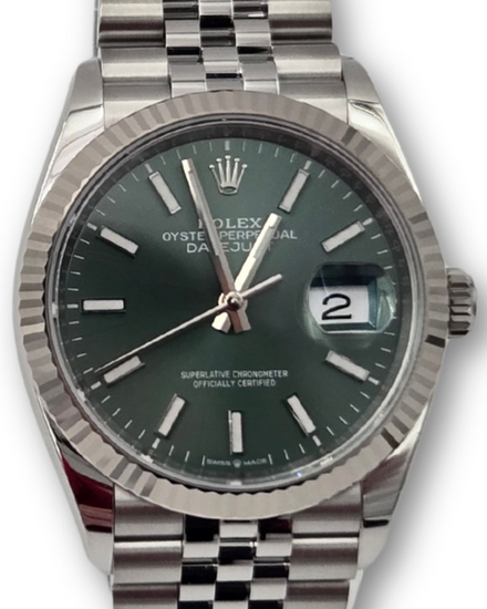 2026 Rolex Datejust 36MM Green Dial Jubilee Bracelet (126234)