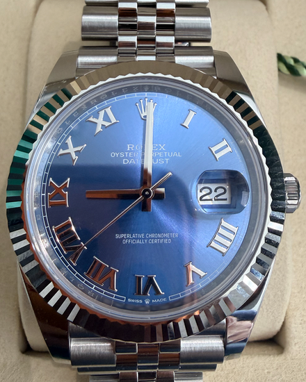 2026 Rolex Datejust 41MM Blue Dial Jubilee Bracelet (126334)