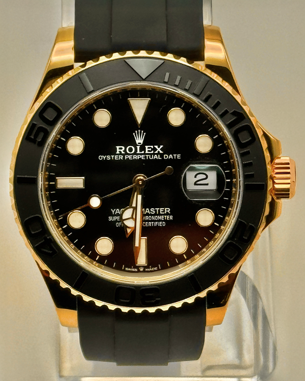 2023 Rolex Yacht-Master 42MM Black Dial Rubber Strap (226658)
