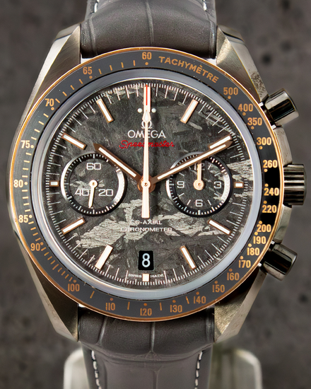 2024 Omega Speedmaster Dark Side of the Moon "Grey Side" 44.25MM Meteorite Dial Leather Strap (311.63.44.51.99.001)