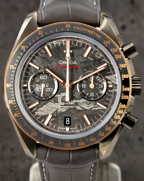 2024 Omega Speedmaster Dark Side of the Moon "Grey Side" 44.25MM Meteorite Dial Leather Strap (311.63.44.51.99.001)