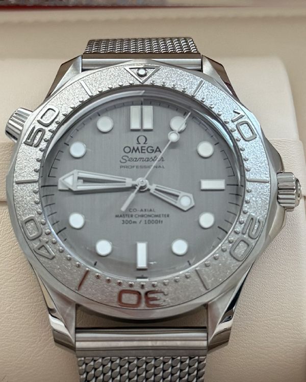 No Reserve - 2026 Omega Seamaster Diver 300M 42MM Grey Dial Steel Bracelet (210.30.42.20.06.002)
