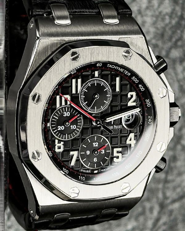 2017 Audemars Piguet Royal Oak Offshore "Vampire" 42MM Black Dial Leather Strap (26470ST.OO.A101CR.01)