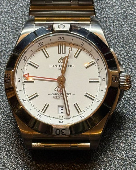2023 Breitling Chronomat GMT 40MM White Dial Steel Bracelet (A32398)