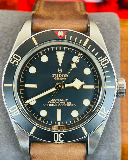 No Reserve - 2022 Tudor Black Bay 58' 39MM Black Dial Leather Strap (79030N)