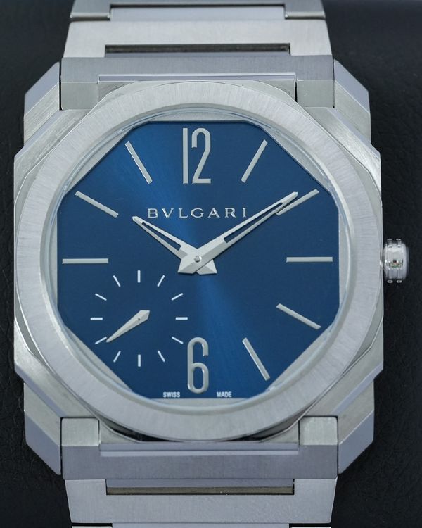 2022 Bvlgari Octo Finissimo 40MM Blue Dial Steel Bracelet (103431)