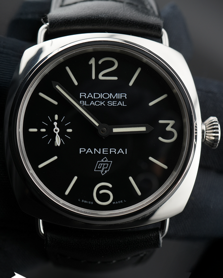 2017 Panerai Radiomir Black Seal 45MM Black Dial Leather Strap (PAM00380)