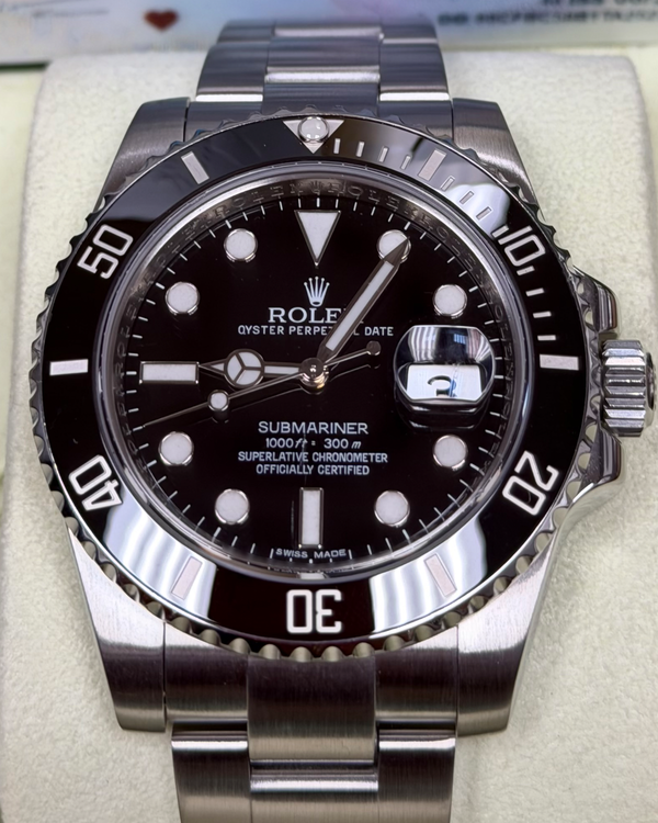 2011 Rolex Submariner Date 40MM Black Dial Oyster Bracelet (116610LN)