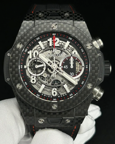 2016 Hublot Big Bang Unico 45MM Skeleton Dial Rubber Strap (411.QX.1170.RX)