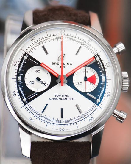 2020 Breitling Top Time 1967 L.E. "El Zorro" Chronograph 41MM Cream Dial Leather Strap (A23310121G1X1)