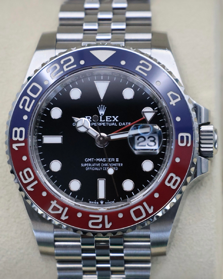 2024 Rolex GMT-Master II "Pepsi" 40MM Black Dial Jubilee Bracelet (126710BLRO)