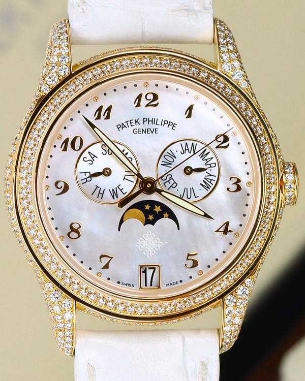 Patek Philippe Annual Calendar 37MM Mother of Pearl Dial Leather Strap (4937R-001)