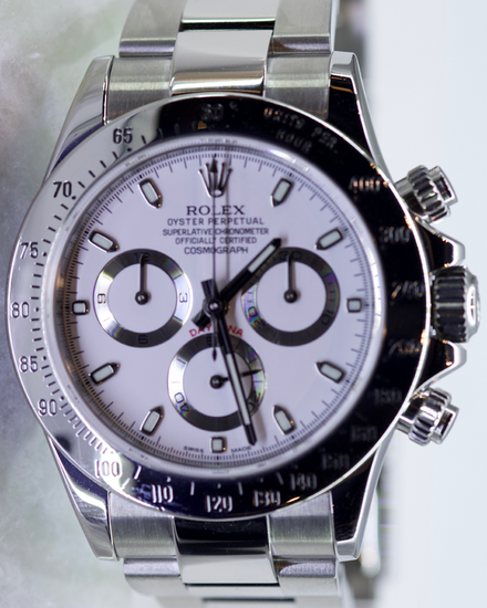 2014 Rolex Cosmograph Daytona 40MM White Dial Oyster Bracelet (116520)