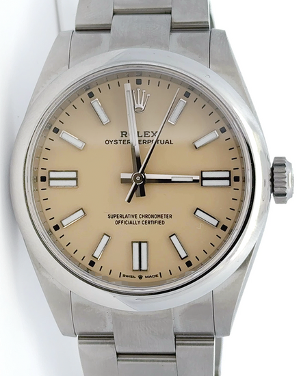 2025 Rolex Oyster Perpetual 41MM Beige Dial Oyster Bracelet (134300)