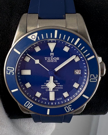 No Reserve - 2021 Tudor Pelagos 42MM Blue Dial Rubber Strap (25600TB)