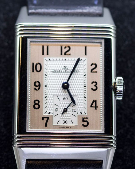 No Reserve - 2022 Jaeger-LeCoultre Reverso Classique 45.6MM Silver Dial Leather Strap (214.8.62)