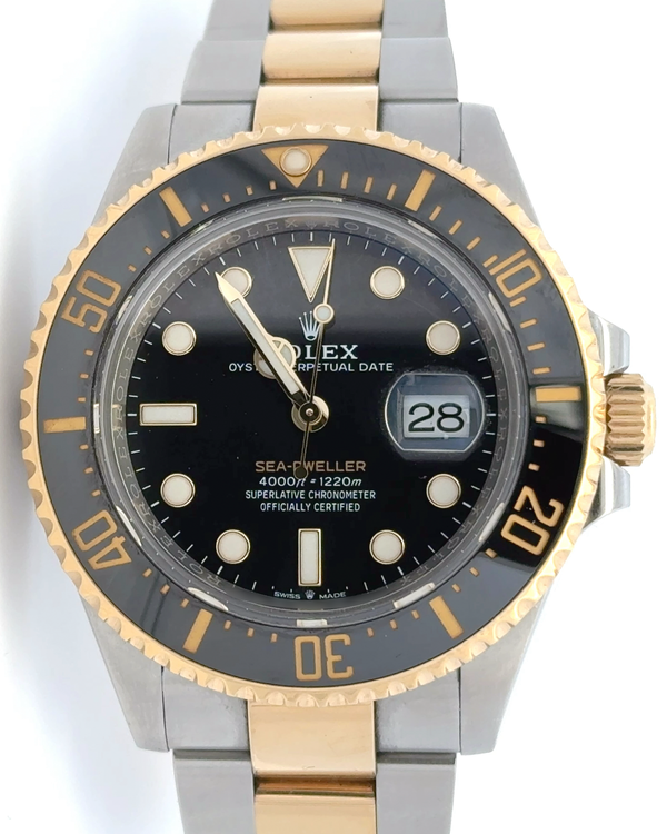 2020 Rolex Sea-Dweller 43MM Black Dial Two-Tone Oyster Bracelet (126603)