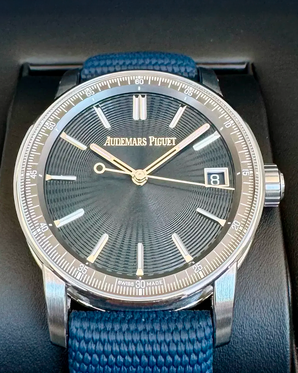 2025 Audemars Piguet Code 11.59 41MM Blue Dial Textile Strap (15210ST.OO.A348KB.01)