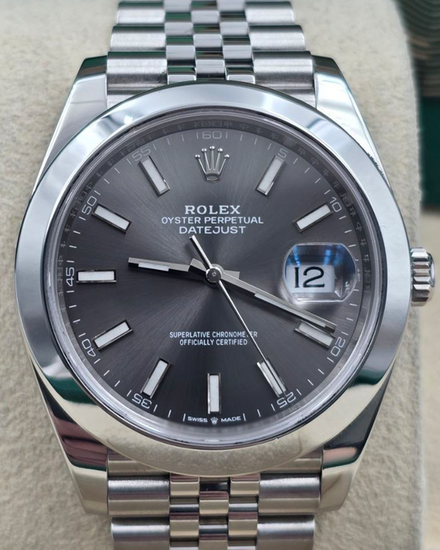 2021 Rolex Datejust 41MM Rhodium Dial Jubilee Bracelet (126300)