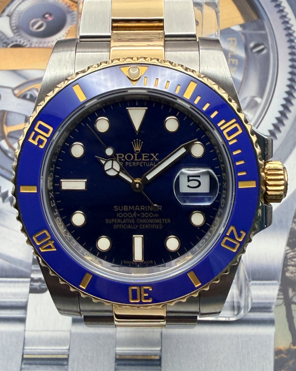 2017 Rolex Submariner Date "Bluesy" 40MM Blue Dial Two-Tone Oyster Bracelet (116613LB)