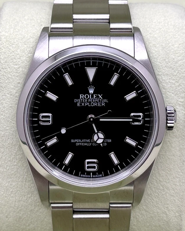 Rolex Explorer 36MM Black Dial Oyster Bracelet (114270)