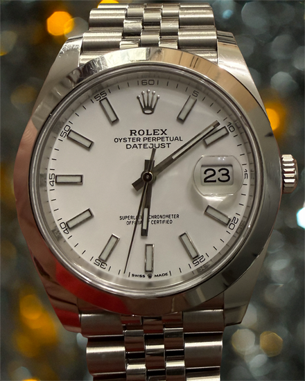 2020 Rolex Datejust 41MM White Dial Jubilee Bracelet (126300)