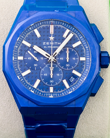 2025 Zenith Defy Skyline Chronograph "160th Anniversary Edition" L.E. 42MM Blue Dial Ceramic Bracelet (49.9502.3600/51.I001)